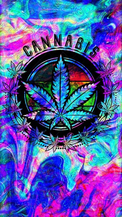 Trippy Cannabis Leaf Wallpaper By Kirbash 8d Free On Zedge