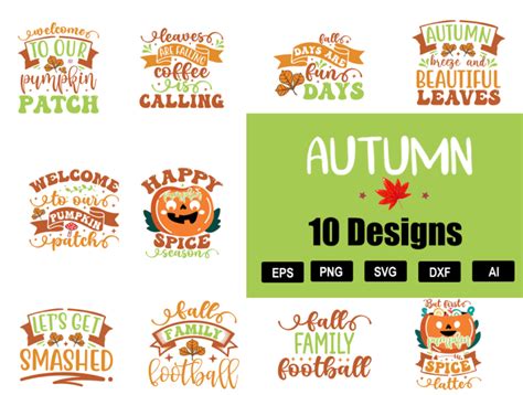 Autumn Svg Bundle Designerpick