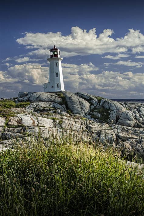 Peggys Cove Lighthouse In Nova Scotia Photograph By Randall Nyhof