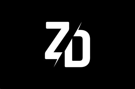 Monogram Zd Logo Design Gráfico Por Greenlines Studios · Creative Fabrica