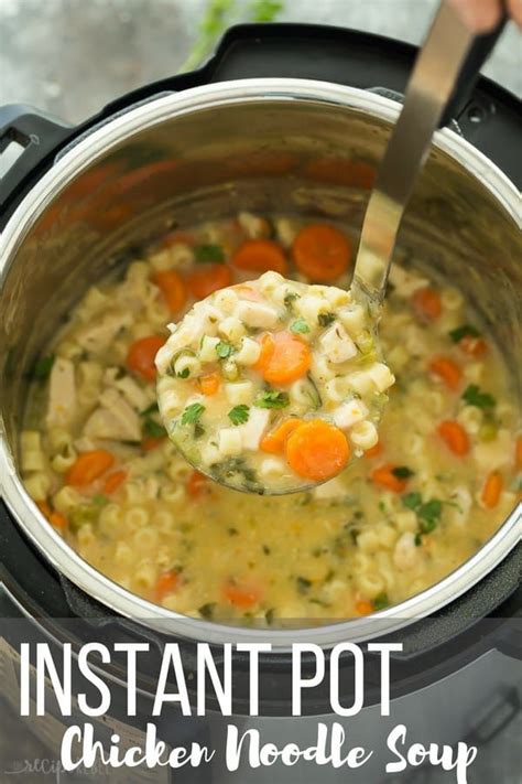 Stir in garlic and ginger and cook until fragrant, about 1 minute. This Creamy Instant Pot Chicken Noodle Soup Recipe is a ...