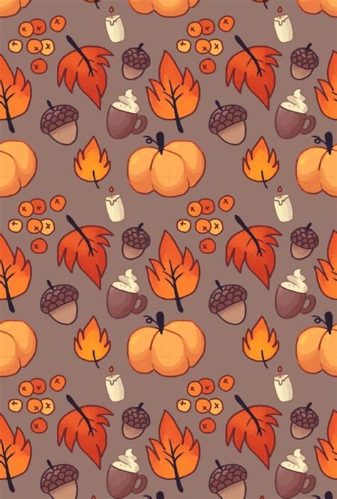 Cute Fall Pattern Wallpapers Top Free Cute Fall Pattern