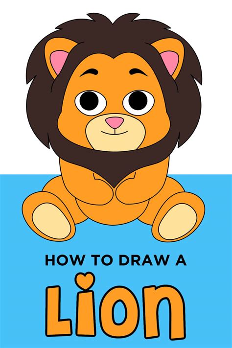 Lion Drawing For Kids Step By Step
