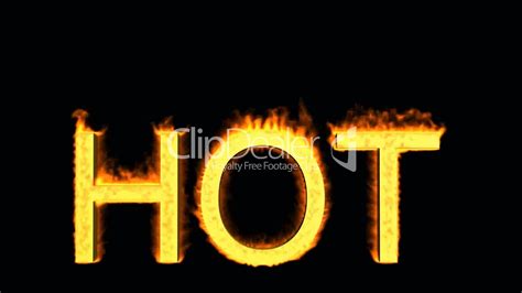 Word Hot In Flames Lizenzfreie Stock Videos Und Clips