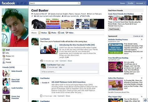 News articles about changes to facebook or situations regarding facebook interesting questions not related to you personally How to try the new Facebook Profile