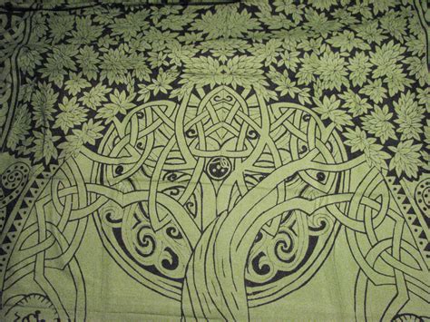 Celtic Tree Of Life Infinity Knot Druid Pagan Tapestry