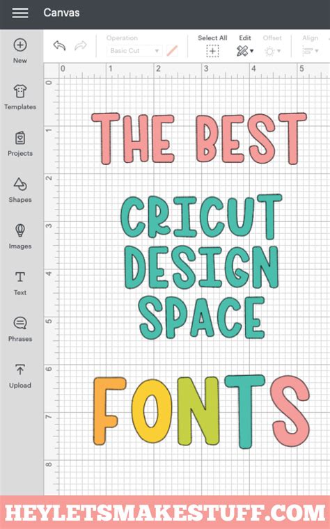 The Best Cricut Design Space Fonts Printable Cricut Fonts List