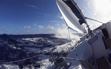 Wallpaper Sports Boat Sea Vehicle Waves Wind Sailing Mast