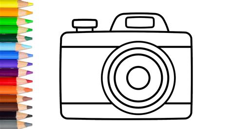 How To Draw A Camera Easy Step By Step Camera Drawing Easy And Simple