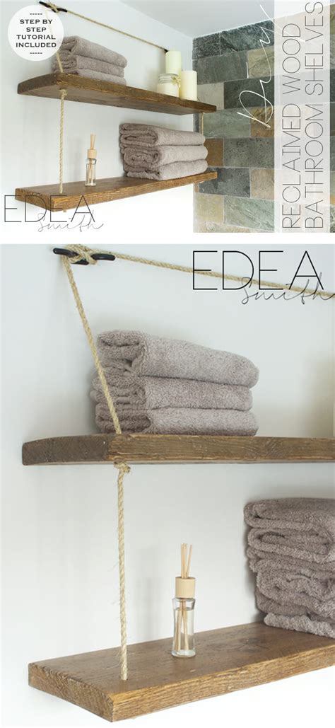 Although numerous shower shelves can be bought, building a unit on your own allows you to customize it to suit your needs. 25+ Best DIY Bathroom Shelf Ideas and Designs for 2017