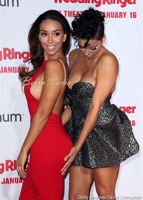 Sisters Gloria And Laura Govan Goofing Around Lol On Fleek The Wedding Ringer Movie Premiere