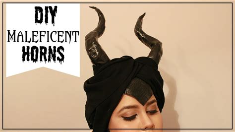Then take latex band (it doesnt havr to be black) and wrap only the pointy top of the. DIY Maleficent Horns | DIY Halloween - YouTube