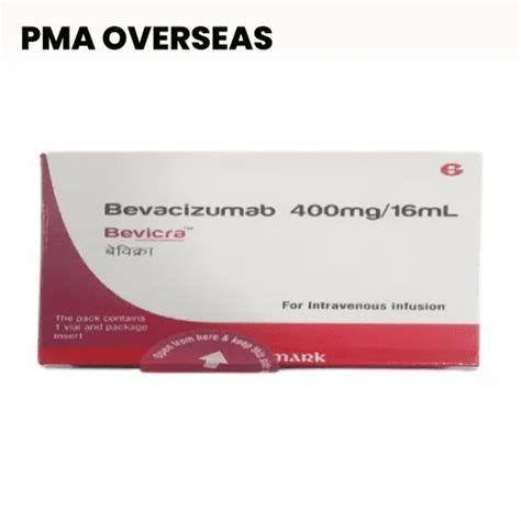 Glenmark Bevicra 400mg 16ml Bevacizumab Injections Packaging Vial At