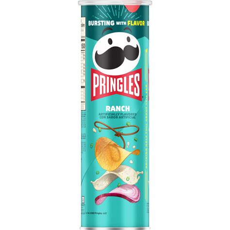 Pringles Ranch Potato Crisps Chips 55 Oz 14 Count