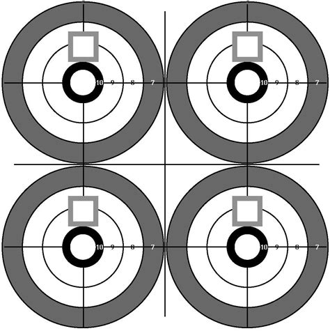 Free Printable Shooting Targets Targets Print Your Own Bullseye