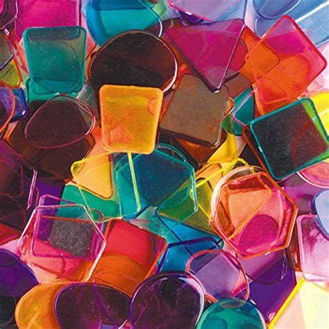 Assorted Large Plastic Mosaic Pieces 1lb You Can Get Additional