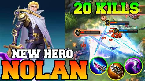 Nolan Mlbb New Assassin Hero Mobile Legends Nolan Best Build 2023