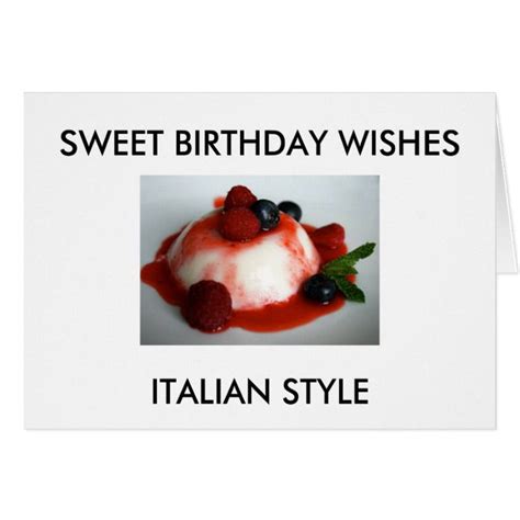 Sweet Birthday Wishes Italian Style Card Birthday
