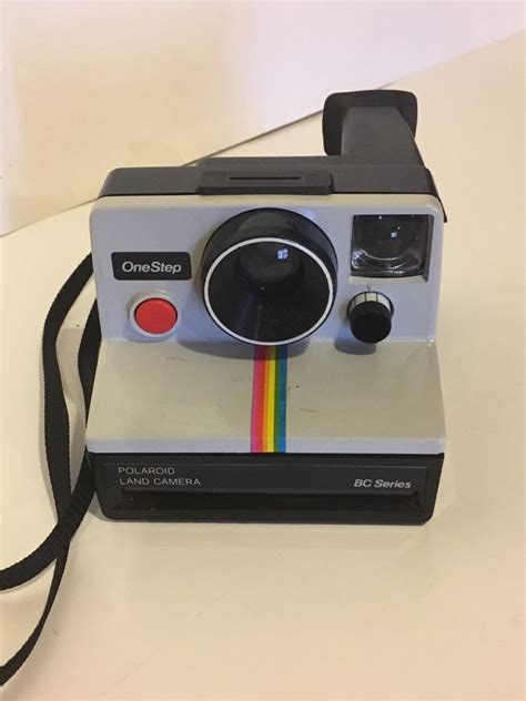 Vtg Polaroid Land Camera One Step Rainbow Stripe Bc Series Sx 70 Film