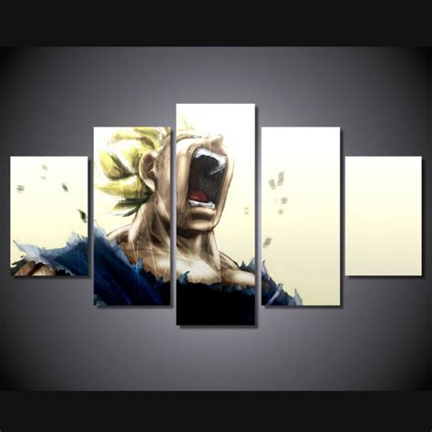 Maybe you would like to learn more about one of these? Aliexpress.com : Buy 5 panel large HD printed painting Dragon Ball Super Saiyan canvas print ...