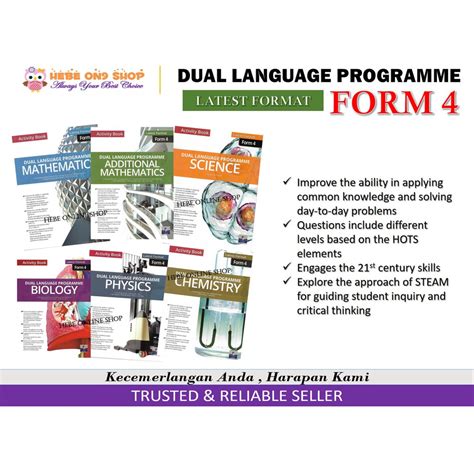 Program dwibahasa atau dual language programme (dlp) adalah satu program di bawah dasar memartabatkan bahasa malaysia memperkukuhkan bahasa inggeris (mbmmbi). Activity Book Latest Format 2020 Form 4 Dual Language ...