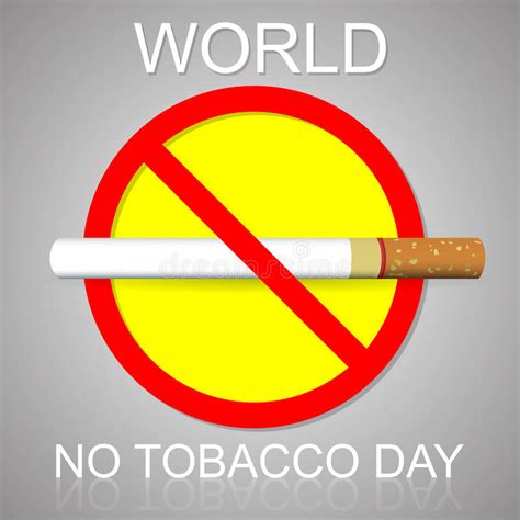 World No Tobacco Day No Tobacco May 31 Stock Vector Illustration Of