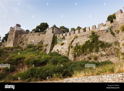 Greece West Greece Nafpaktos The Citadel Venetian Fortress Stock