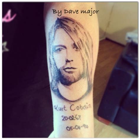 See more ideas about kurt cobain tattoo, tattoos, kurt cobain. Kurt Cobain portrait by Dave major | Portrait, Portrait tattoo, Tattoos