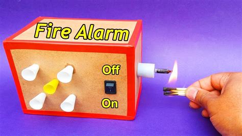 How To Make A Fire Alarm System Science Project Fire Detector Alarm