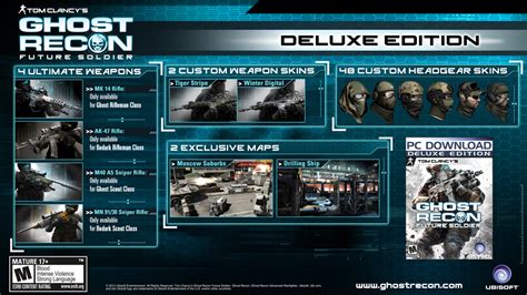 Deluxe And Standard Edition Tom Clancys Ghost Recon Future Soldier