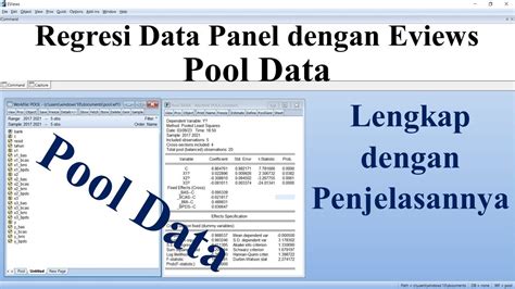 Regresi Data Panel Dengan Eviews Pool Data YouTube