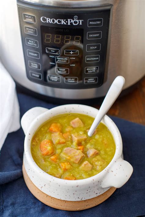 Pressure Cooker Split Pea Soup With Ham Recipe Split Pea Soup Ham