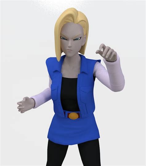 Android 18 Rigged Modelo 3d 5 C4d Fbx Unknown Free3d