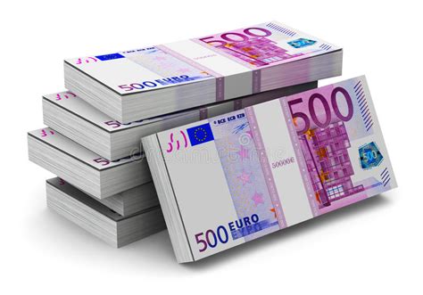 Plus de 30 pays sont disponibles avec 180 billets différents. Piles De 500 Euro Billets De Banque Illustration Stock ...