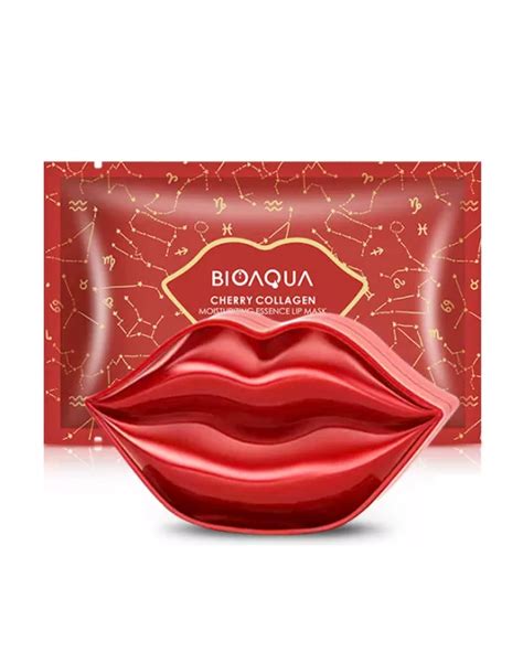 bioaqua cherry collagen moisturizing essence lip mask beauty review
