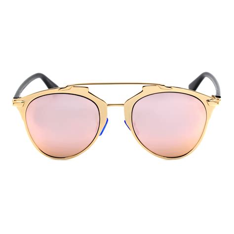 Rose Gold Mirrored Aviator Sunglasses 400 Uv With Free Case Futurocks
