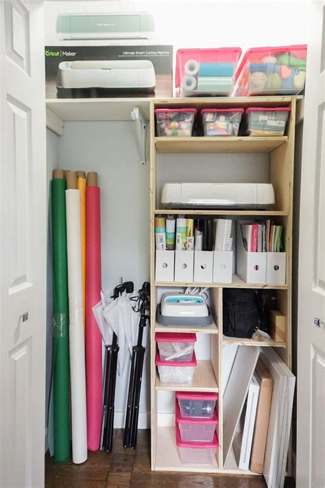 When you go to get wrapping paper and you have easter and halloween decorations fall out at the same time as christ. DIY Closet Shelves - Tips For Craft Closet Organization ...