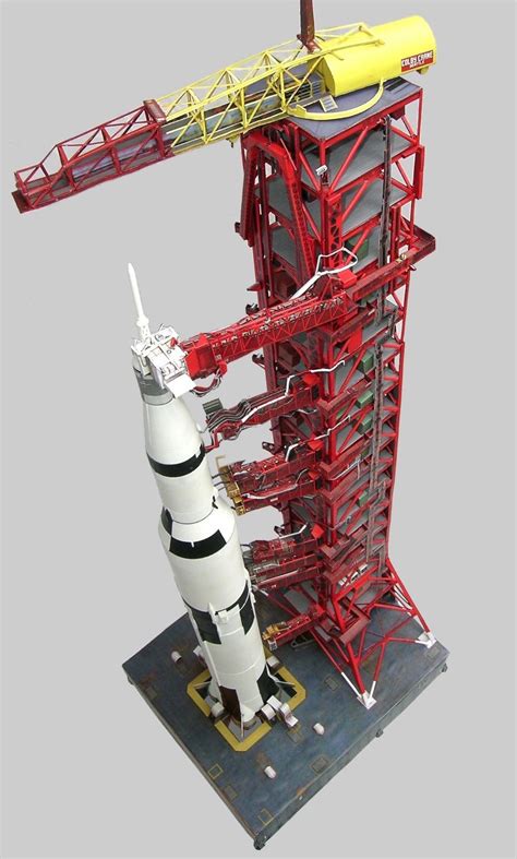 Launch Umbilical Tower Lut Craft Model For Monogramairfix 144 Saturn V