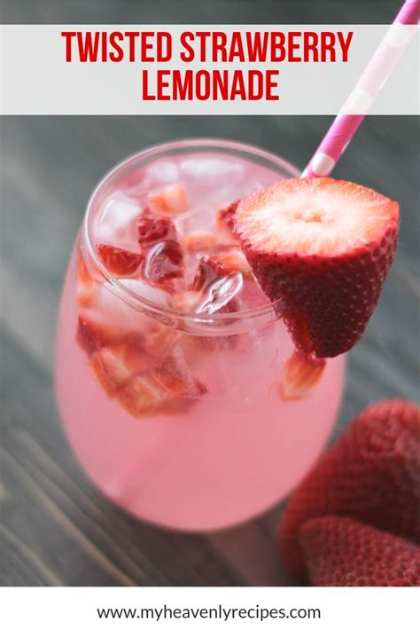 Refreshing Strawberry Lemonade Vodka Cocktail My Heavenly Recipes