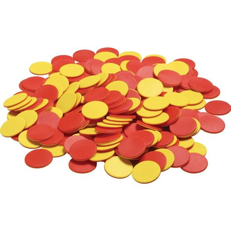 Two Color Counters Redyellow Plastic Set Of 200 Classroom