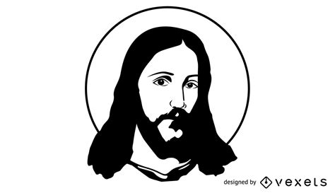 Black And White Artistic Jesus Christ Vector Download