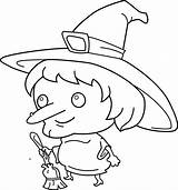 Witch Clip Clipart Cute Witches Draw Coloring Squad Drawing Broom Hat Transparent Goose Mother Cartoon Cliparts Clipartix Broomstick Library Line sketch template