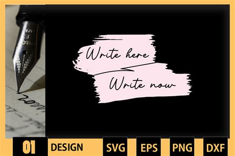 Write Here Write Now By Pecgine Thehungryjpeg