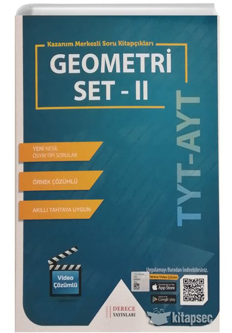 TYT AYT Geometri Set II Derece Yayınları 2022 9786057943743