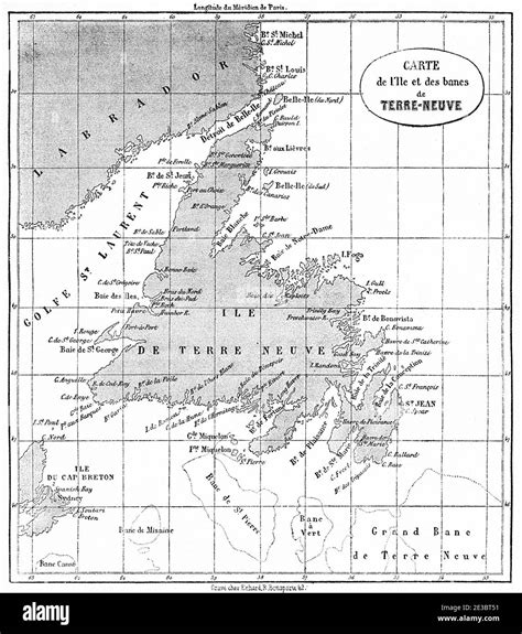 Terra Nova Mapa De La Isla Terranova Y Bancos De Pesca Terranova Y
