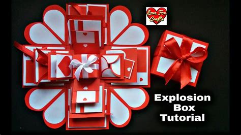 Explosion Box Tutorial How To Make Explosion Box For Valentines Day