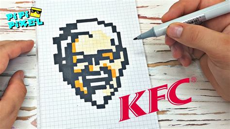 Kfc Полковник Сандерс логотип кфс РИСУНКИ ПО КЛЕТОЧКАМ Pixel Art