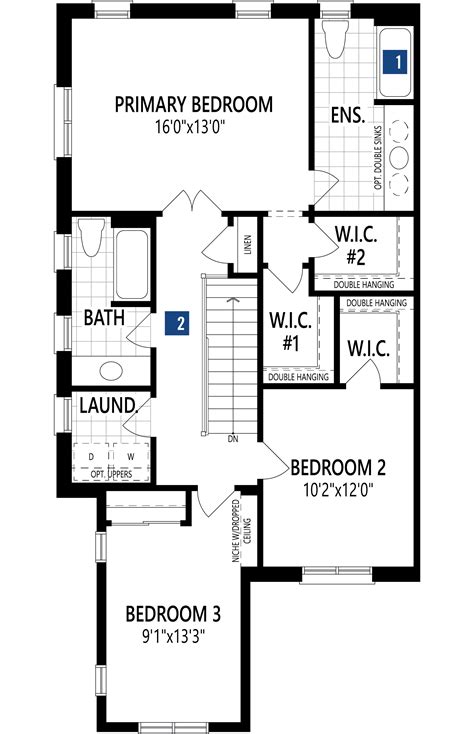 Gleaming dark hardwood floors on main level, with parlour/office. Winisk Corner Floor Plan - Soleil | Milton - Mattamy Homes