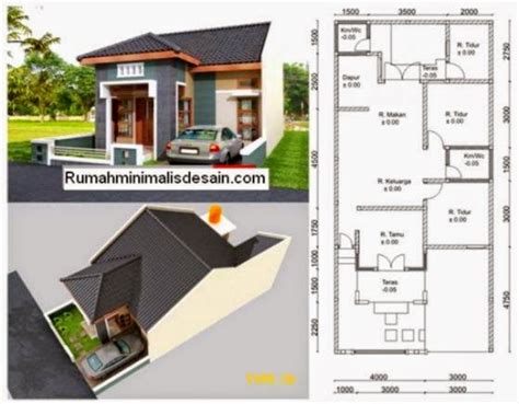 Selain tidak memerlukan tempat yang luas, rumah minimalis juga didesain sebagai hunian yang pas untuk. Gambar Rumah Dan Denah Rumah | Gallery Taman Minimalis