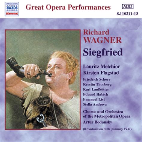 Eclassical Wagner R Siegfried Metropolitan Opera